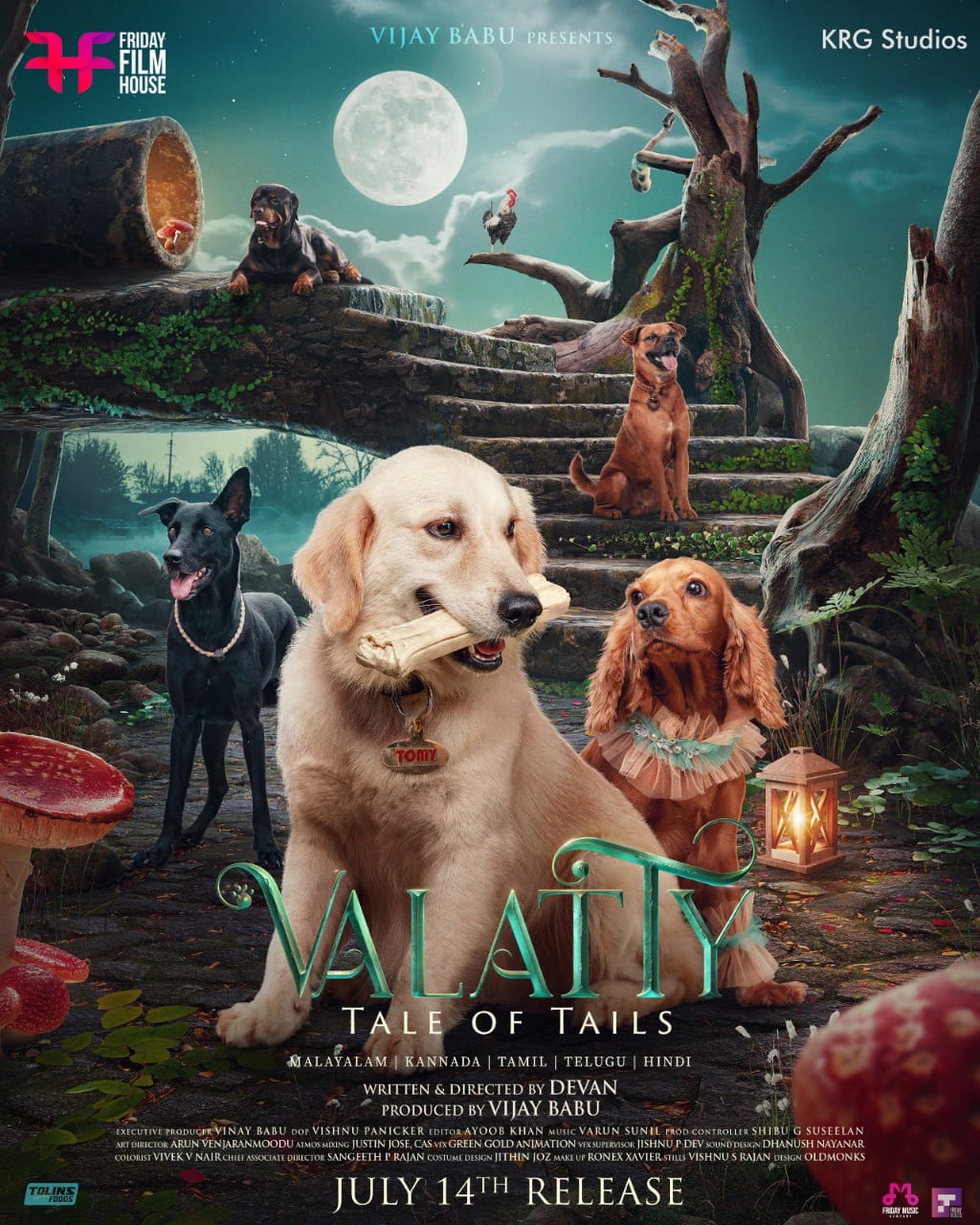 ” வளட்டி – ஏ டேல் ஆஃப் டெயில்ஸ் , மலையாளத் திரைப்படத்தின் உலகளாவிய வெளியீட்டு உரிமையை KRG Studios நிறுவனம் கைப்பற்றியது !!