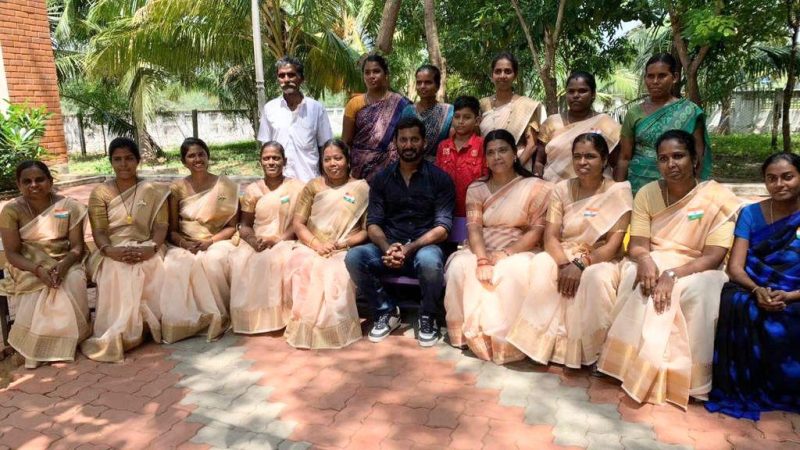 ஆரம்ப பள்ளியில் சுதந்திர தினத்தை கொண்டாடிய நடிகர் விஷால் …
