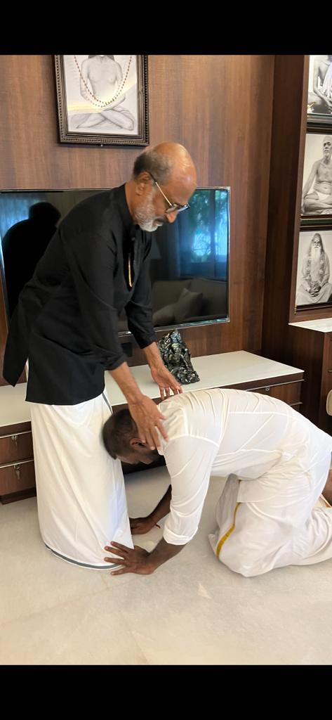‘சந்திரமுகி 2’ ரஜினி சந்தித்து வாழ்த்துப் பெற்ற ராகவா லாரன்ஸ்