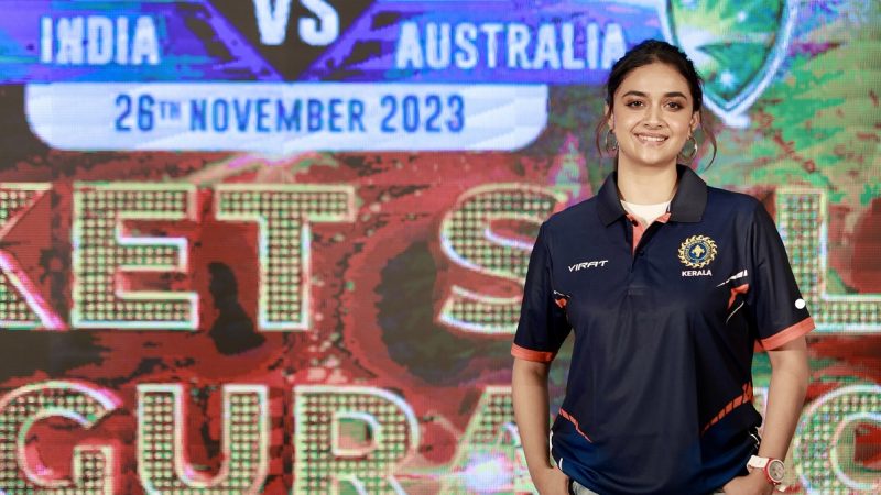 கேரளா பெண்களின் கிரிக்கெட் போட்டி தூதராக கீர்த்தி சுரேஷ்!