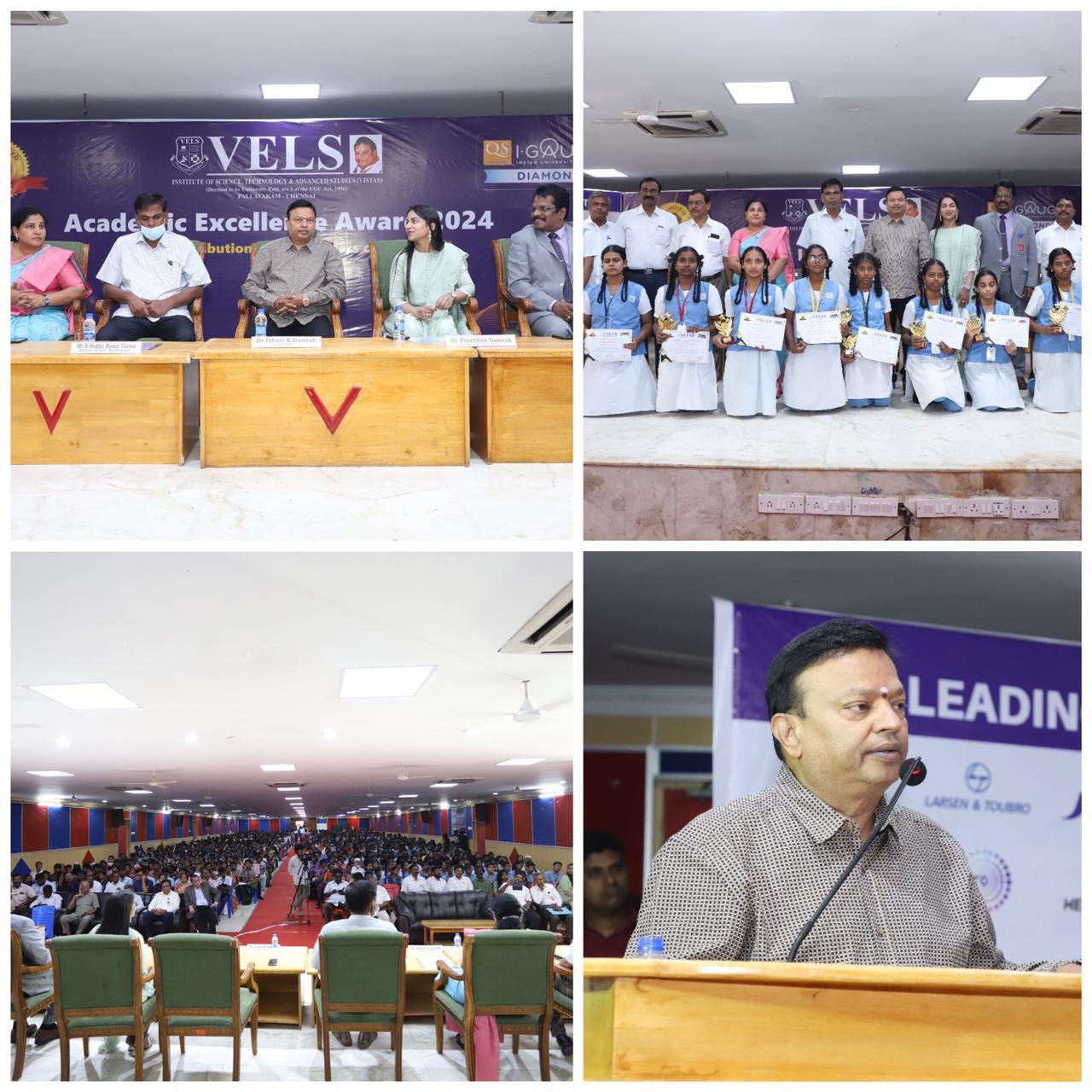 வேல்ஸ் பல்கலைக்கழகம்  பள்ளிகளின் சங்கத்துடன் இணைந்து’கல்விசார் சிறப்பு விருது’வழங்கியது.