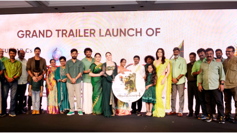 சுந்தர் சி இயக்கத்தில் ப்ளாக்பஸ்டர் வெற்றிப் படத்தின் நான்காம் பாகம் ‘அரண்மனை 4’ படத்தின் டிரைலர் வெளியீட்டு விழா  !