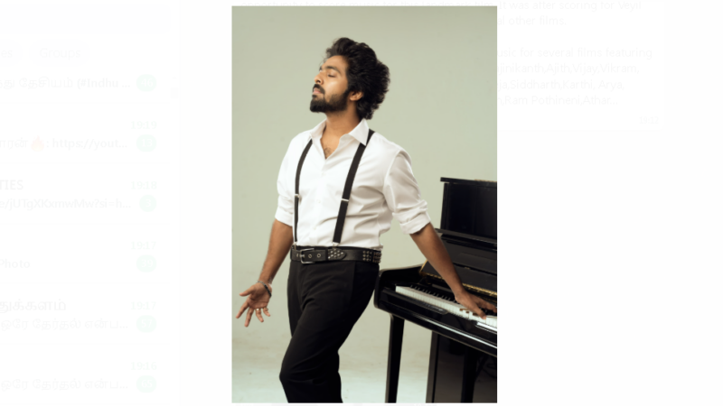 ஜீவிபி100: நெகிழ்ச்சிஅறிக்கை வெளியிட்ட ஜி.வி.பிரகாஷ்!