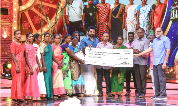 5 விருதுகள், தலா 2 லட்சம்  ரூபாய்!: உழவர்களை கௌரவப்படுத்திய கார்த்தி!