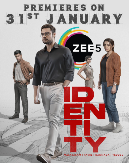    மலையாள ப்ளாக்பஸ்டர் “ஐடென்டிட்டி” உங்கள் ZEE5 தளத்தில் !!