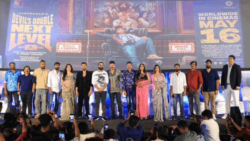 “எஸ்.டி.ஆருக்காக எதையும்  செய்வேன்!”:  ‘டெவில்ஸ் டபுள் : நெக்ஸ்ட் லெவல்’ பட விழாவில் சந்தானம்!
