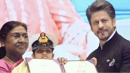 “ஜவான்” படத்தில் நடித்ததற்காக தேசிய விருதில், சிறந்த நடிகர் விருது பெற்றார் நடிகர் ஷாரூக் கான்!!