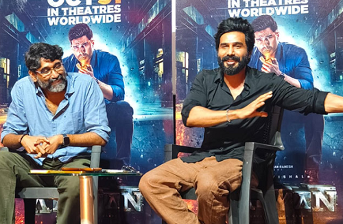 ‘ஆர்யன்’ பட  ரகசியம்! எதிர்பார்ப்பை எகிற வைத்த விஷ்ணு விஷால்!