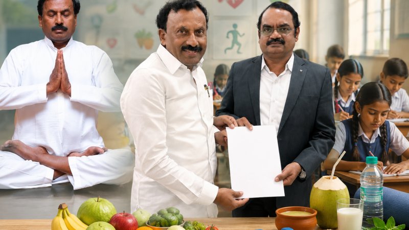 “சாப்பிட, பருக பள்ளியில பாடம்!”: சைதையாரின், ஆரோக்ய ஆலோசனை!